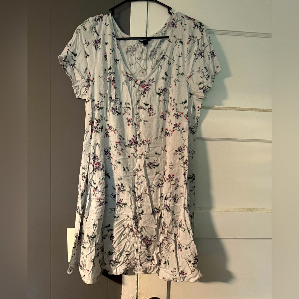Torrid Cream Floral Blouse